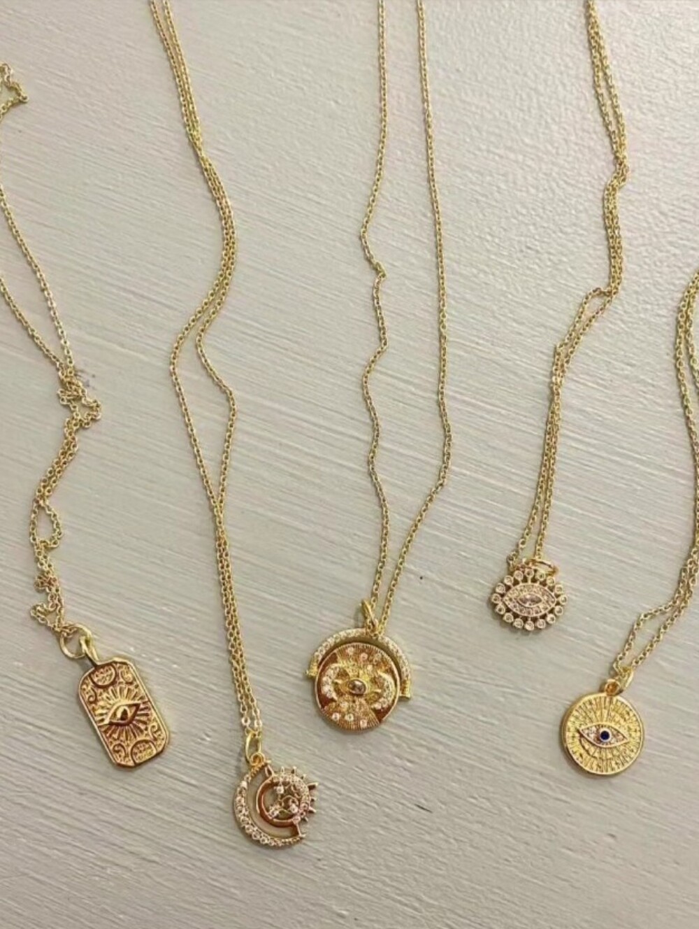 14K Gold Filled Evil Eye Charm On 14K  Necklace Gold filled Necklace